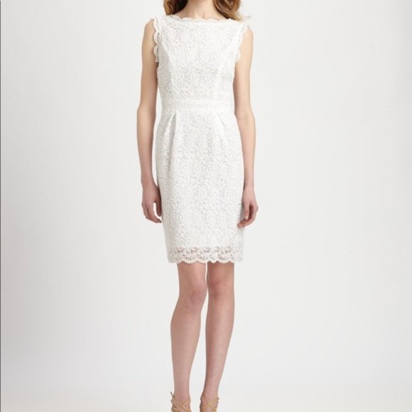 Shoshanna white lace dress Clearance